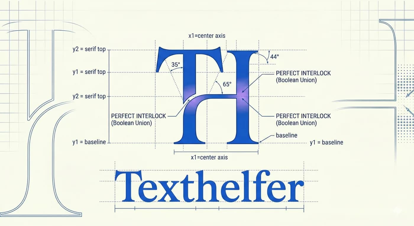 Texthelfer TH Monogramm -- Mathematische Logo-Spezifikation